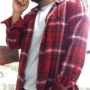 Old Navy Red Flannel with Two Front Pockets